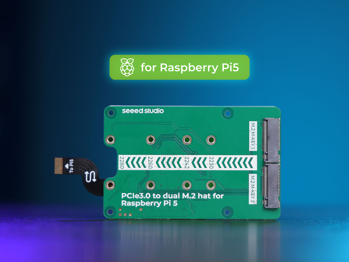 Pi 5 Case - PCIe3.0 Switch to dual M.2 hat
