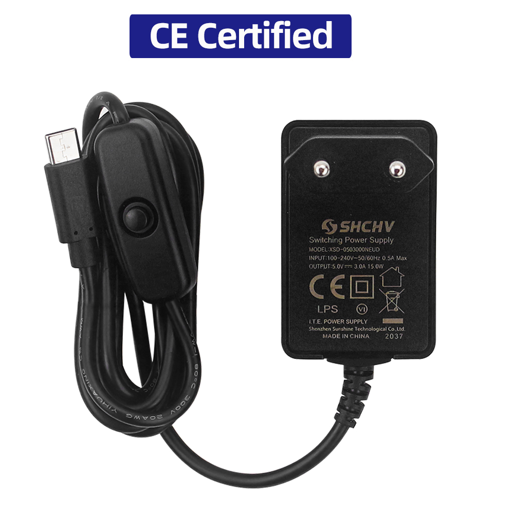 Raspberry Pi 5V 3A Power Suppl - Pi Power Supply ulasan dan harga