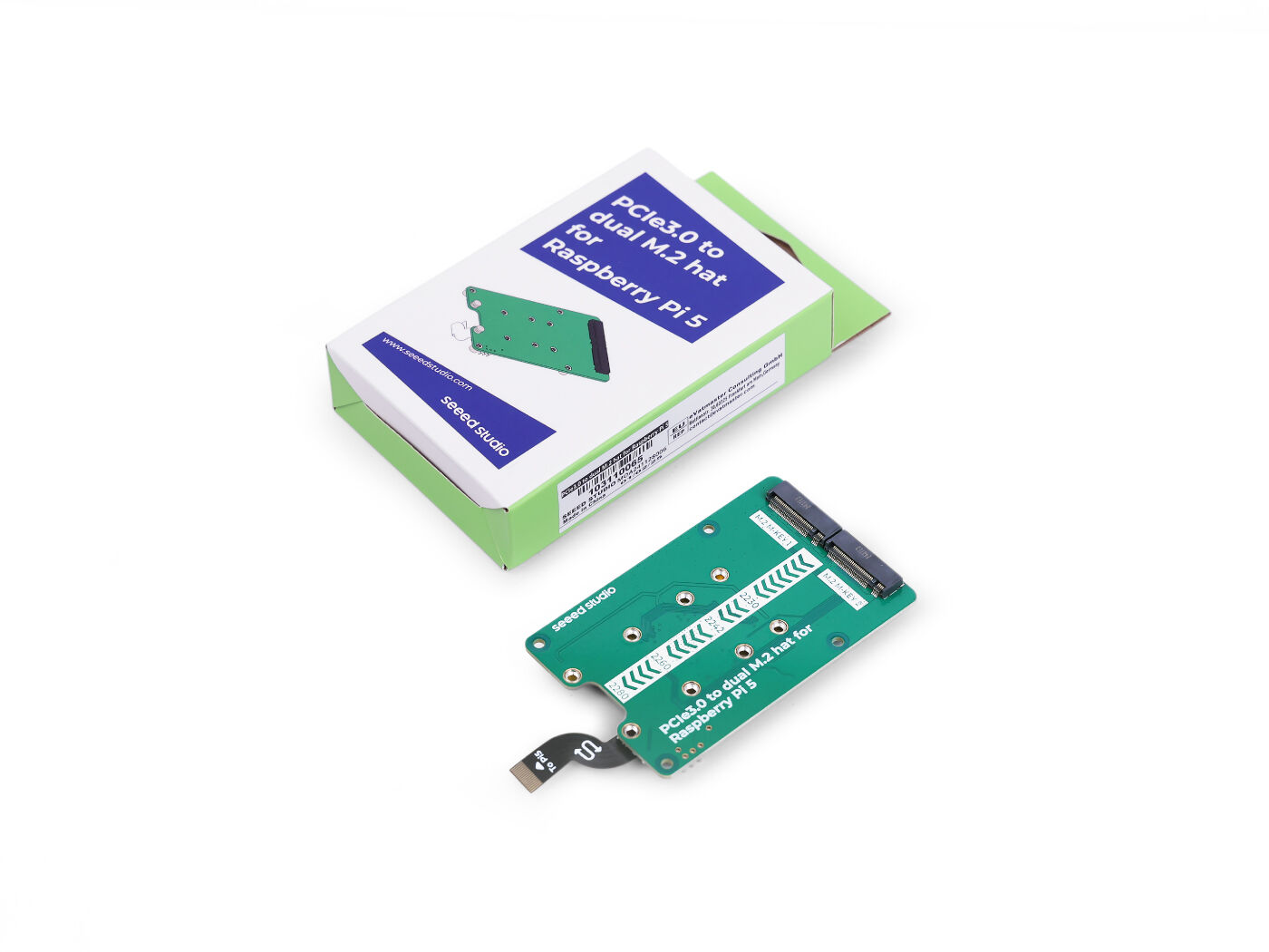 PCIe3.0 Switch to dual M.2 hat - Pi 5 Case ulasan dan harga