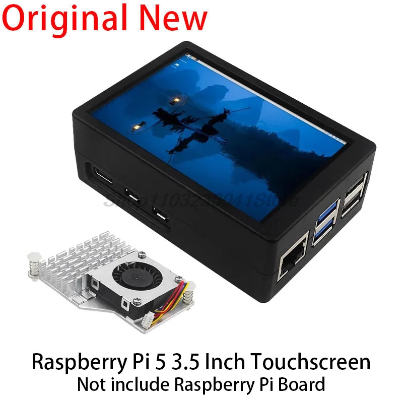 3.5 Inch Raspberry Pi 5 Touchs - Pi 5 Case ulasan dan harga