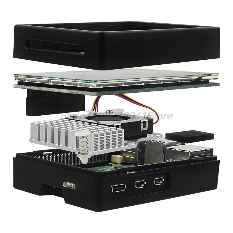 3.5 Inch Raspberry Pi 5 Touchs - Pi 5 Case ulasan dan harga