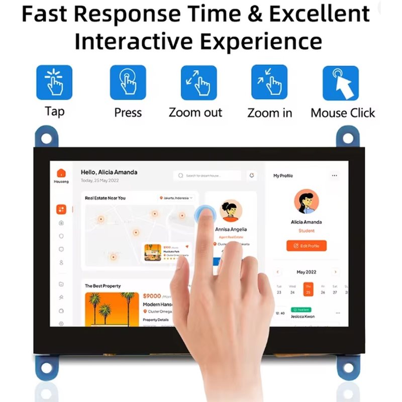 2026 New Capacitive Touch Scre - Pi Display ulasan dan harga