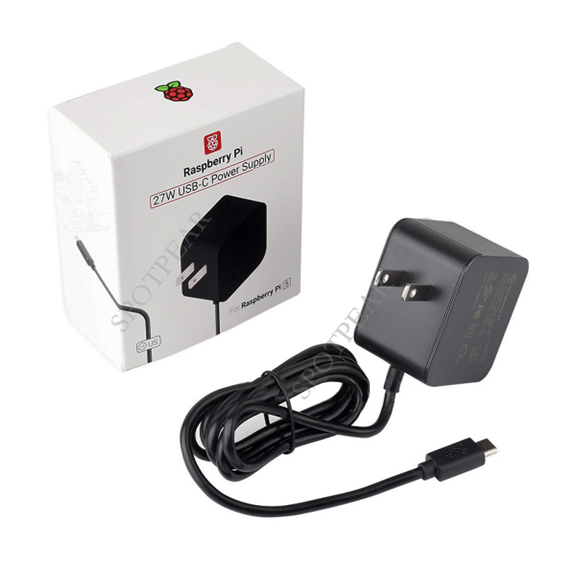 Raspberry Pi 5 27W USB-C Power - Pi Power Supply ulasan dan harga