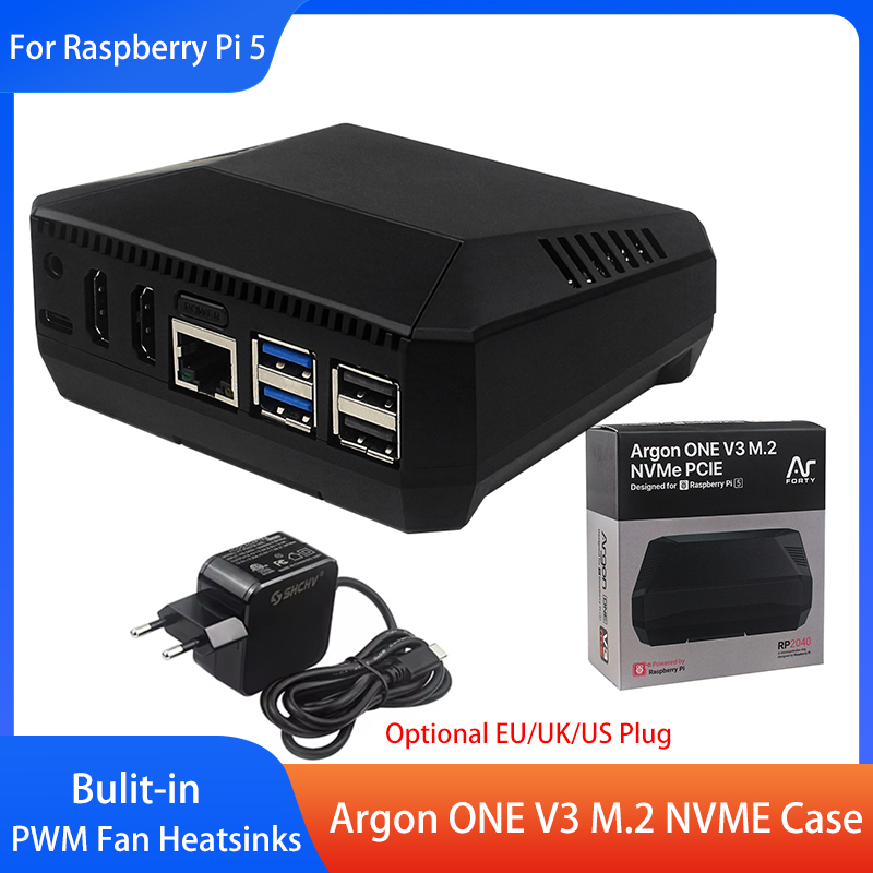 Argon ONE V3 M.2 NVME Case Alu - Pi Power Supply ulasan dan harga