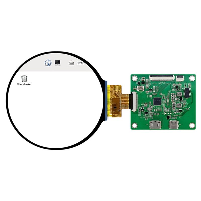 DSI TFT LCD Round Display With - Pi Display ulasan dan harga
