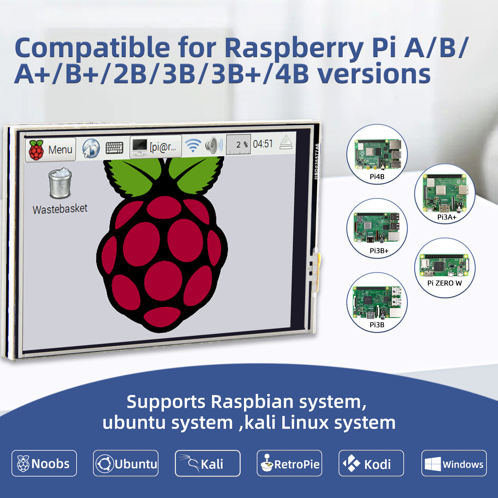 iPistBit 3.5 Inch Display for  - Pi Zero ulasan dan harga