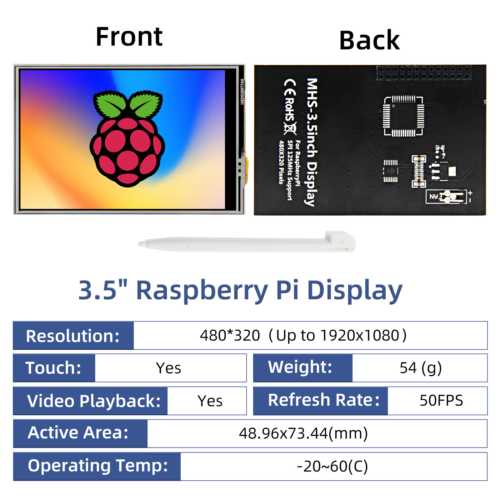 iPistBit 3.5 Inch Display for  - Pi Zero ulasan dan harga