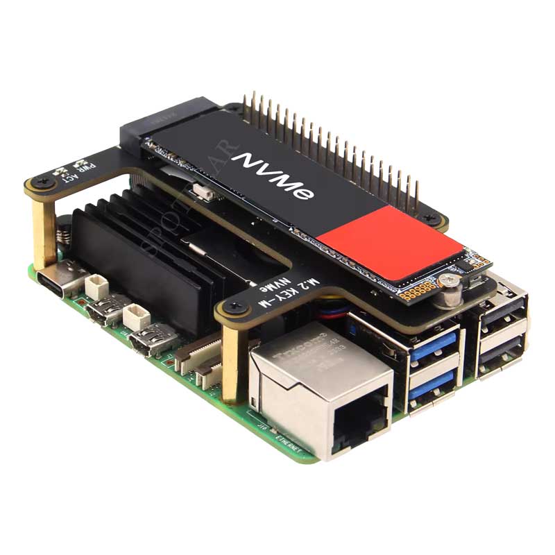 Raspberry Pi 5 X1015 PCIe to M - Pi 5 Case ulasan dan harga