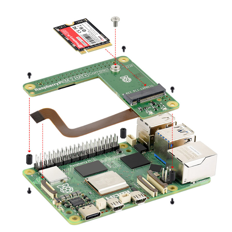 Official Raspberry Pi 5 M.2 HA - Pi 5 Case ulasan dan harga
