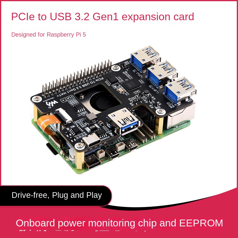 Waveshare Raspberry Pi 5 PCIe  - Raspberry Pi 5 ulasan dan harga