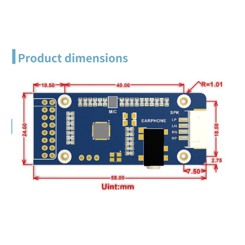 WM8960 For Raspberry Pi 5/7 In - Pi Display ulasan dan harga