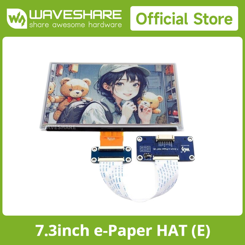 Waveshare 7.3inch 6-Color E-Pa - Pi Display ulasan dan harga